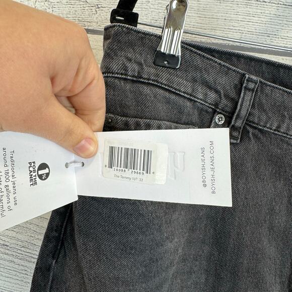 Boyish Women's The Tommy High Rise Authentic Rigid Straight Leg Jeans Size 32 - Picture 4 of 11
